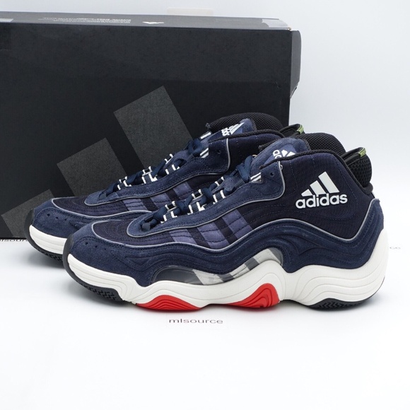 NEW adidas Crazy 98 Basketball Shoes Men\'s IF2100 Aurora Ink/Off White/Red main image 11